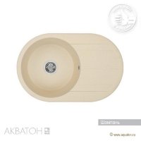 Мойка кухонная АКВАТОН Амира, шампань